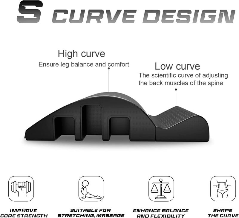 DOLOKEE Spine Corrector Pilates, S Curve for Balance Pilates Spine Corrector Equipment Core Strengthening and Back Pain Relief - Image 2